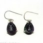925 SOLID STERLING SILVER LABMADE RUBY GEMSTONE HANDMADE HOOK EARRING 15MM