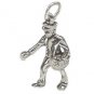 925 SILVER 0.65 CW ROSE CUT DIAMOND HANDMADE VINTAGE FISH CHARM PENDANT