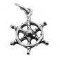 925 SILVER 0.65 CW ROSE CUT DIAMOND HANDMADE VINTAGE FISH CHARM PENDANT