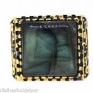 925 SOLID STERLING SILVER ANTIQUE HANDMADE RING LABRODRITE GEMSTONE SIZE 11