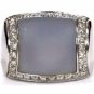 925 SOLID STERLING SILVER ANTIQUE HANDMADE RING LABRODRITE GEMSTONE SIZE 11