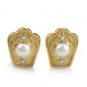 925 SILVER 0.06CT POLKI 0.25 CT DIAMOND ANTIQUE VINTAGE HANDMADE STUD EARRING
