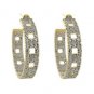 925 SILVER 0.28 CT DIAMOND BEAUTIFUL VINTAGE ANTIQUE HANDMADE STUD EARRING