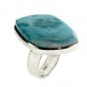 925 SILVER 0.45 CT PAVE DIAMOND 3.95CT NATURAL OPAL GEMSTONE HANDMADE RING US 7