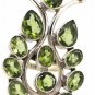 925 SOLID STERLING SILVER PERIDOT GEMSTONE HANDMADE RING US 10.25