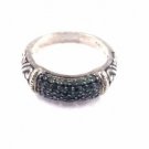 925 SIlVER 14KT GOLD 0.35 TSVAORITE US 7.0 BEAUTIFULL HERITAGE ROYAL RING