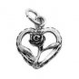 925 SILVER 0.10 CW ROSE CUT DIAMOND STUDDED BEAUTIFUL DESIGNER SMALL KEY CHARM