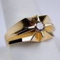 925 SILVER 0.03 CTS ROSE CUT DIAMOND HANDMADE ROSE COLOR FLOWER RING US 8.25