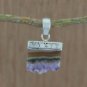 925 SOLID STERLING SILVER HANDMADE PENDANT 15.65 SAPPHIRE 0.25 NATURAL DIAMOND