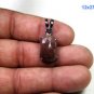 925 SOLID STERLING SILVER HANDMADE PENDANT 15.65 SAPPHIRE 0.25 NATURAL DIAMOND
