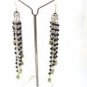 925 SOLID STERLING SILVER HANDMADE LABMDE PERIDOT GEMSTONE LONG EARRING