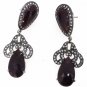 925 SOLID STERLING SILVER RUBY GEMSTONE CZ HANDMADE DANGLER EARRING