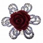 925 SOLID STERLING SILVER HANDMADE RING LABMADE FLOWER GEMSTONE US6.75