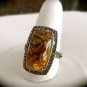 925 SILVER 0.03 CTS ROSE CUT DIAMOND HANDMADE VINTAGE ROYAL FLOWER RING US 8.25