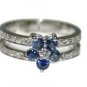 925 SILVER 0.03 CTS ROSE CUT DIAMOND HANDMADE VINTAGE ROYAL FLOWER RING US 8.25