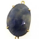 925 STERLING SILVER HANDMADE 12.80 CW BLUE SAPPHIRE NECKLACE CHAIN CONNECTOR