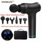 LED Massage Gun Cordless Rechargeable Muscle Stimulator Deep Tissue Massager