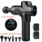 LED Massage Gun Cordless Rechargeable Muscle Stimulator Deep Tissue Massager