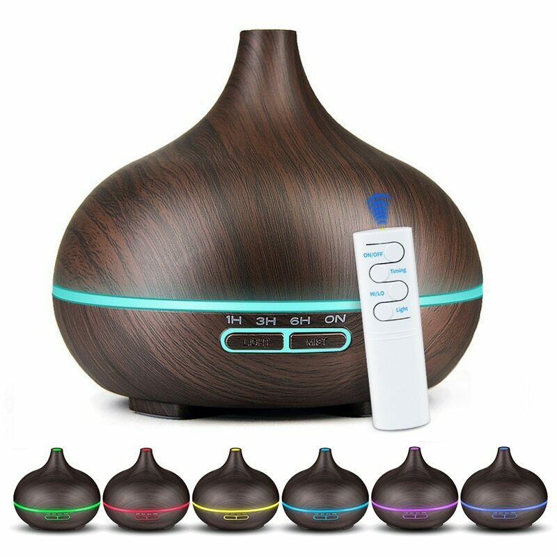 550ML Remote Control Ultrasonic Air Humidifier Essential Oil Diffuser Aroma
