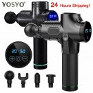 LCD Display Massage Gun Deep Muscle Massager Muscle Pain Body Massage