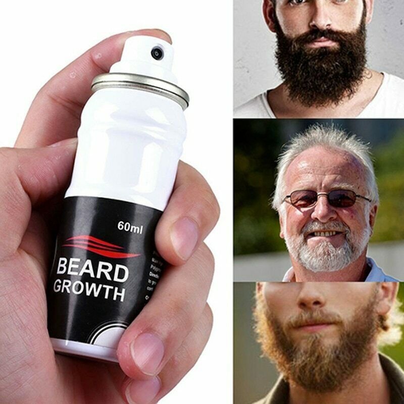 3 Days Beard Grow Spray Facial Hair Grower Natural Fast Beard Growth!