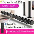 Wireless TV Soundbar Bluetooth Speaker Stylish Fabric Sound Bar Hifi 3D Stereo