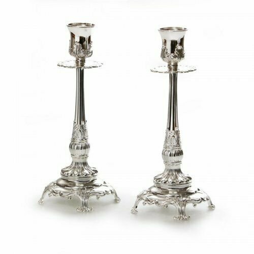 Beautiful Silver Plated Ornate Candlesticks - Christmas - FREE SHIPPING