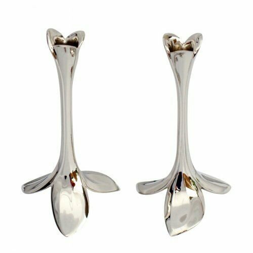 Beautiful Orchid Design Candlesticks - Exquisite Candle Sticks - FREE SHIPPING