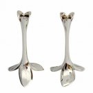 Beautiful Orchid Design Candlesticks - Exquisite Candle Sticks - FREE SHIPPING