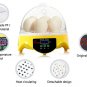 Automatic Mini Incubator 7 Egg Chick Chicken Poultry Hatcher Digital Temperature