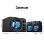 LED Light 2.1 Desktop Computer Speaker Heavy Bass Subwoofer Home Combination
