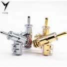 8pcs Hi-end YIVO Brass Copper Plated Gold or Rhodium Gun-type Audio Video