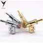 8pcs Hi-end YIVO Brass Copper Plated Gold or Rhodium Gun-type Audio Video