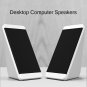USB Wired Computer Speakers 2 Pieces PC Elevation Angle Horns for Laptop