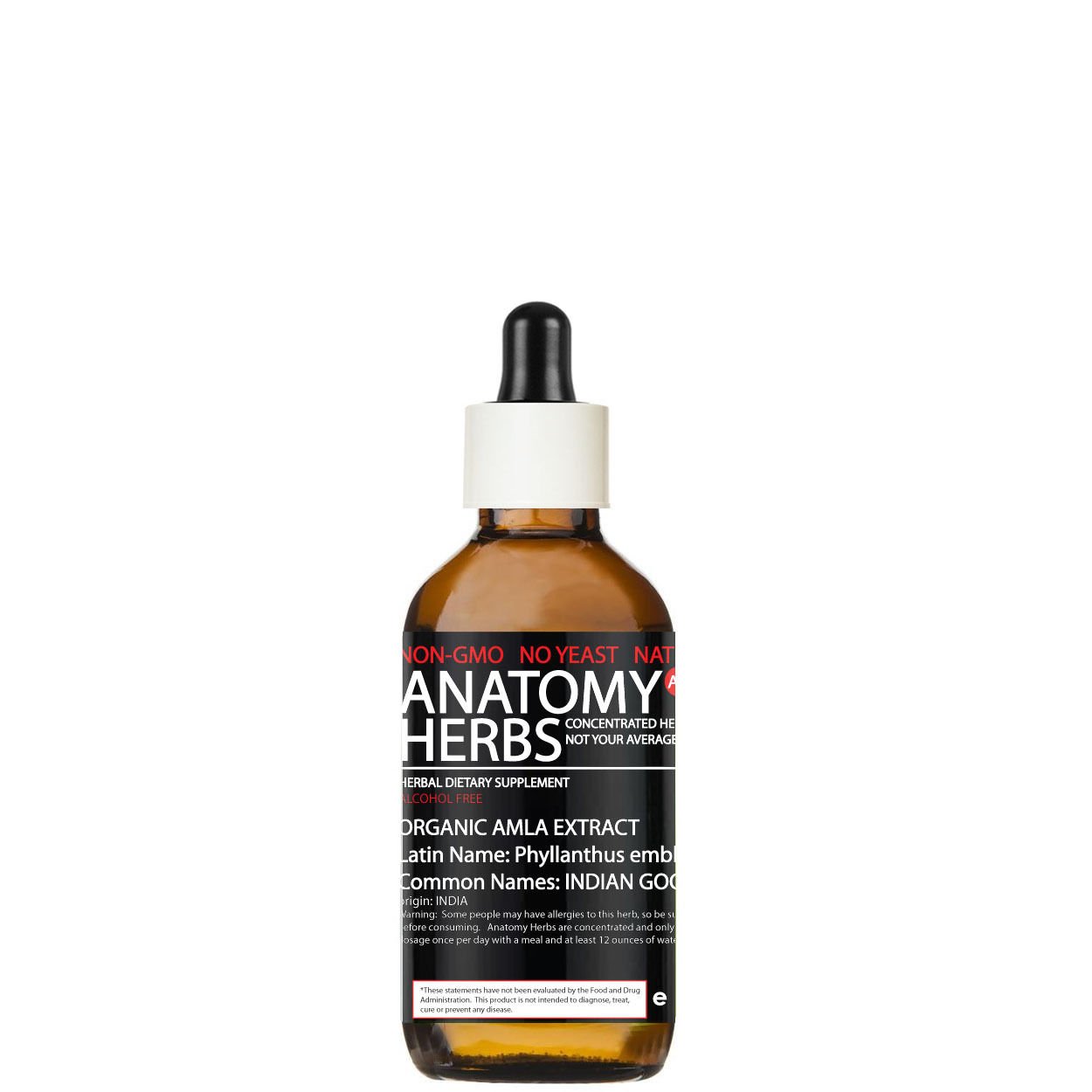 Amla Extract, Organic High Grade (Alcohol-Free)