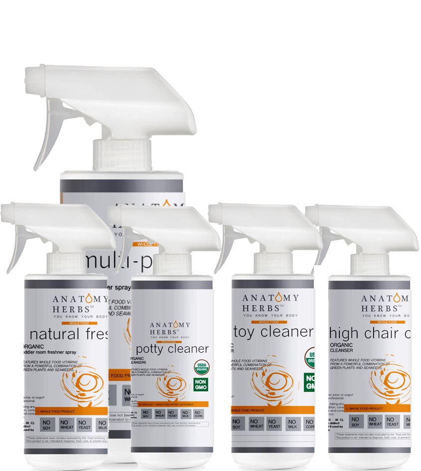 Toddler Natural Cleaning Kit  (NON-TOXIC) (ORGANIC, All-Natural)