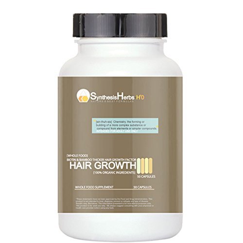 Biotin & Bamboo Thicker Hair Factor, Organic Hair Growth Vitamins, Unisex