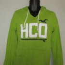 Men's HOLLISTER Sweatshirt size SMALL Green Pullover Hoodie Long Sleeve Top S