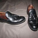 ALLEN EDMONDS Men's Dress Shoes size 9.5 A Saratoga Narrow Tassel Black Loafer