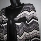 WHITE HOUSE BLACK MARKET CARDIGAN SWEATER Size Small S WOMAN Black & White Shirt