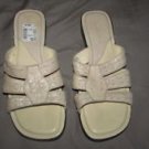 Womans CLARKS Sandals size 6 M Slide Open Toe Summer Shoes Slip On Work Fit Wear