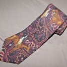 Mens Polo Ralph Lauren Rider Pony Designer Silk Brown Paisley Neck Tie Necktie