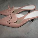 Womens COLE HAAN Heels size 9.5 B Stiletto Slip On Classic Pumps Nude Slides Fit