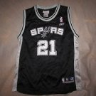 Kids Tim Duncan San Antonio Spurs Reebok Jersey Youth Size Medium M Black Boys
