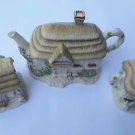 Lenox Irish Blessing Cottage  Tea Set 3 pcs Teapot, Creamer, and Sugar