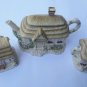 Lenox Irish Blessing Cottage  Tea Set 3 pcs Teapot, Creamer, and Sugar