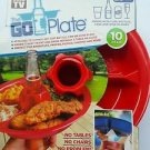 The Go Plate 01645 One-Handed Party Plates, As Seen On TV, 10-Pack