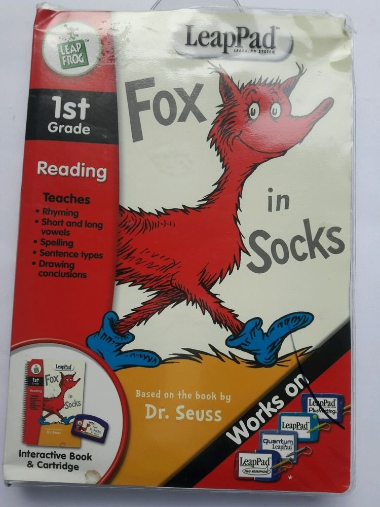 1st Grade Reading Leap Frog Dr.Sues Fox in Socks Interactive Book ...