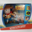 Disney Pixar Woody's Big Dance play a sound book and cuddly woody