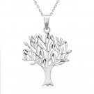 tree of life spring pendant necklace. sterling silver 925 FREE polishing cloth
